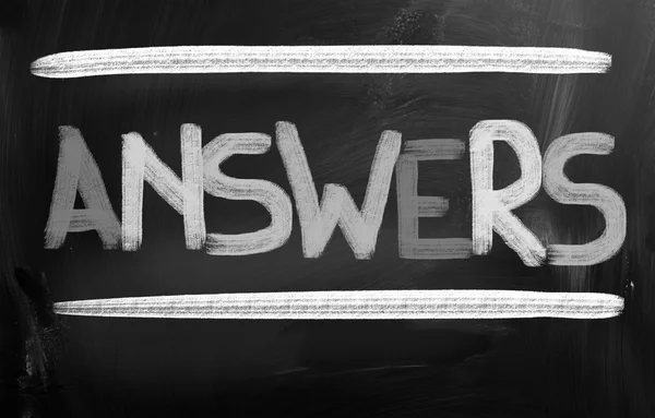 Answers Concept — Stock Photo, Image