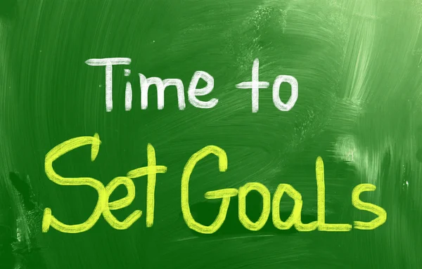 Time To Set Goals Concept — Stock Photo, Image