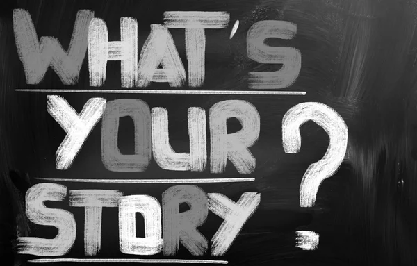 Wat is uw verhaal concept — Stockfoto