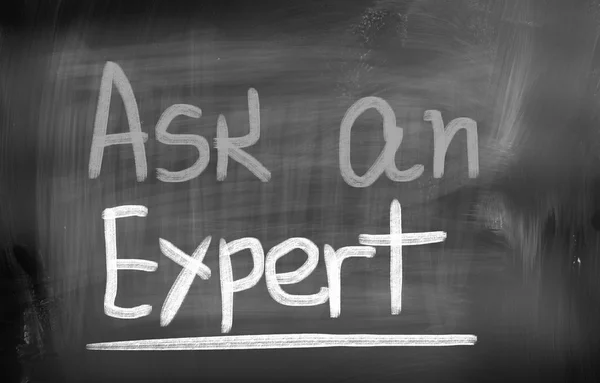 Ask An Expert Concept — Stock Photo, Image