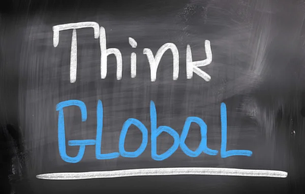 Think Global Concept — Stock Photo, Image