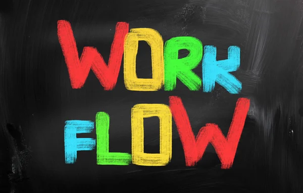 Werk flow concept — Stockfoto