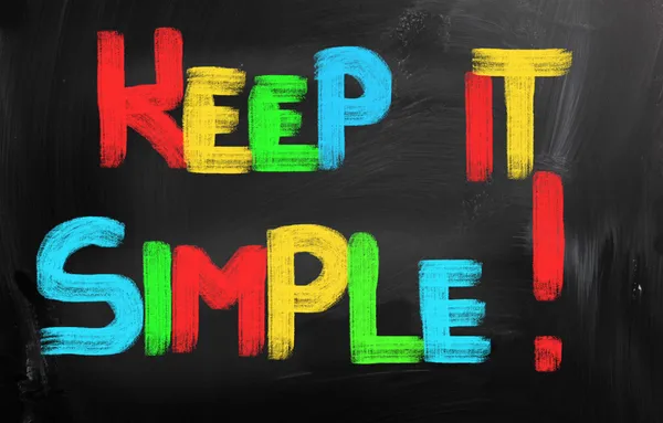 Keep It Simple Concept — Stock Photo, Image