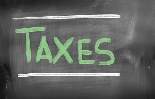 税收概念 — 图库照片
