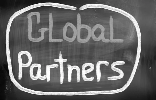 Conceito de parceiros globais — Fotografia de Stock