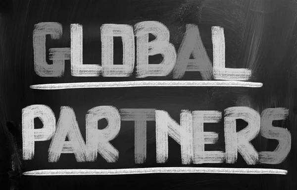 Concetto di partner globali — Foto Stock