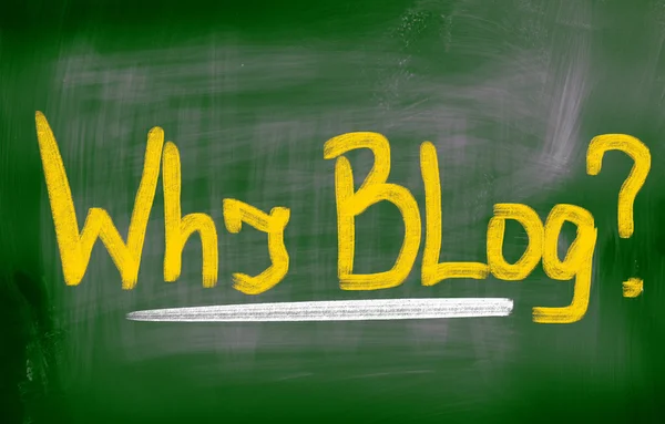 Warum Blog-Konzept — Stockfoto