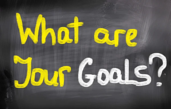 What Are Your Goals Concept — Stock Photo, Image