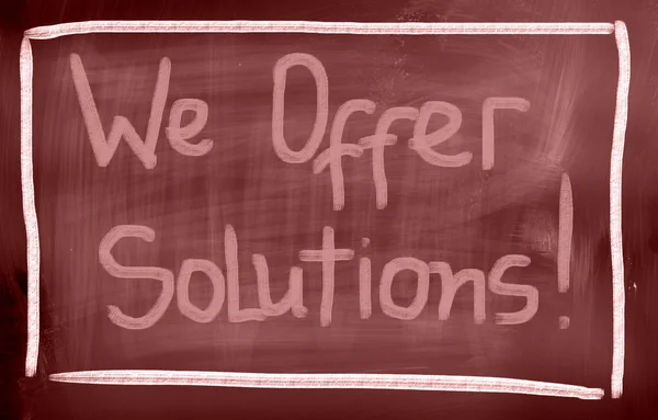 Nous offrons des solutions Concept — Photo