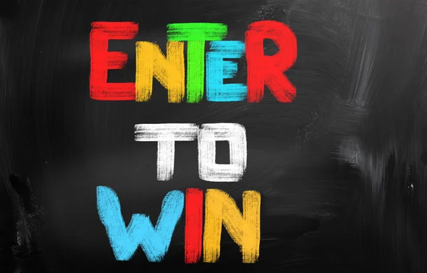 Enter To Win — стоковое фото