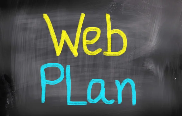 Webplan-Konzept — Stockfoto