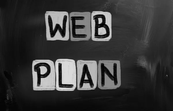 Concept de plan Web — Photo