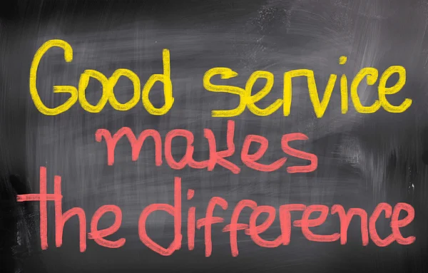 Good Service Makes The Difference Concept — Stock Photo, Image