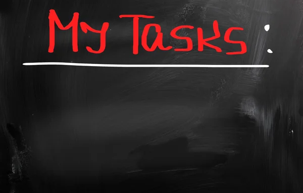 Mi concepto de tareas — Foto de Stock