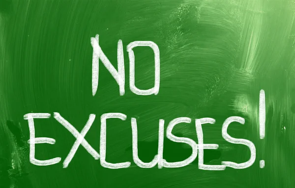 Ningún concepto de excusas —  Fotos de Stock