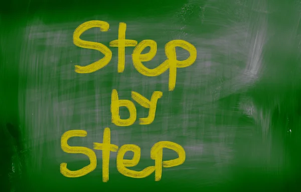 Step By Step Concept — Stock Photo, Image