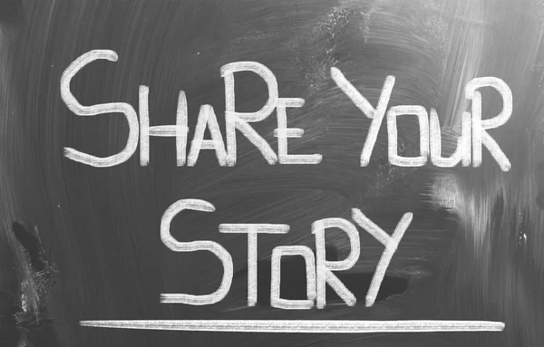 Share Your Story Concept — Stock Photo, Image