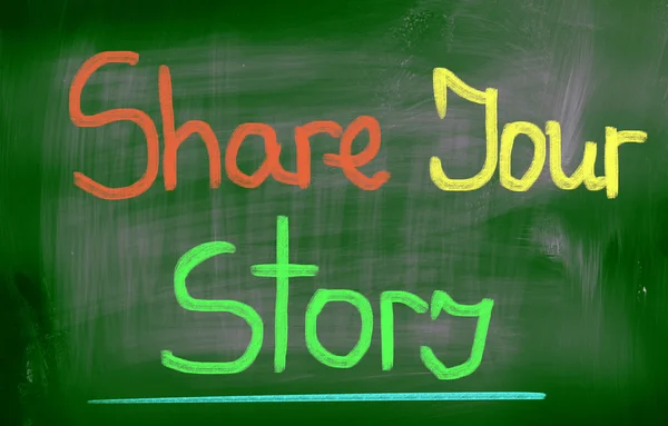 Share Your Story Concept — Stock Photo, Image