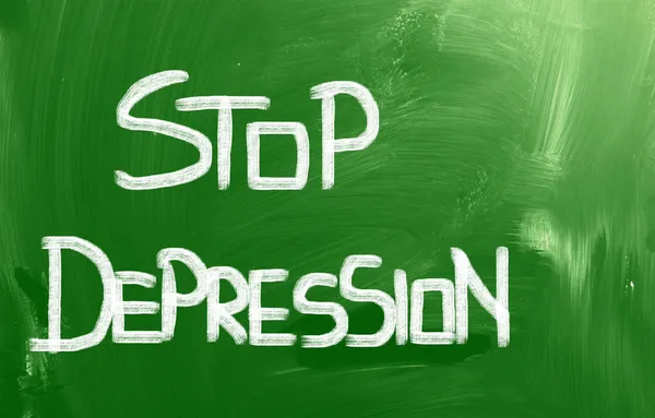Stop deprese koncept — Φωτογραφία Αρχείου