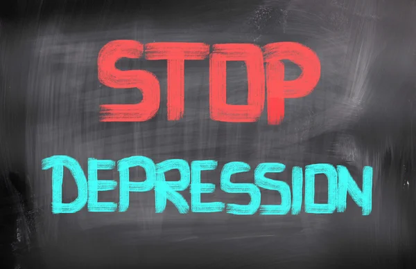 Stop deprese koncept — Φωτογραφία Αρχείου