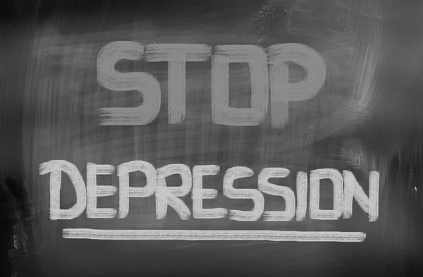 Parar conceito de depressão — Fotografia de Stock