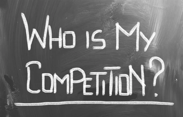 Who Is My Competition Concept — Stock Photo, Image
