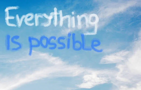 Everything Is Possible Concept — Stock Photo, Image