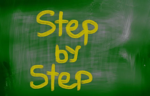 Step By Step Concept — Stock Photo, Image