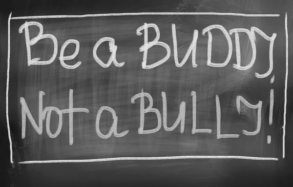 Be A Buddy Not A Bully Concept — Stock Photo, Image