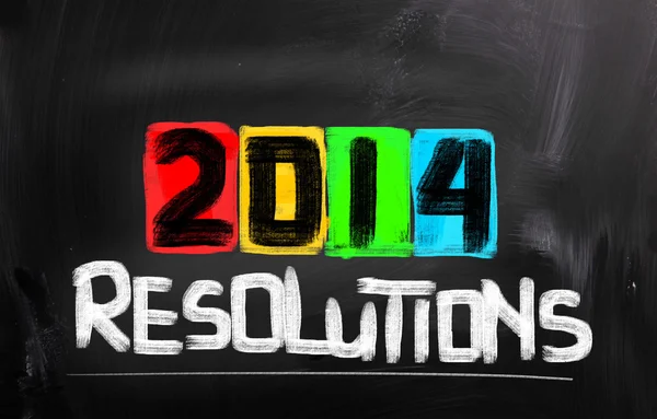 Концепція резолюцій 2014 — стокове фото