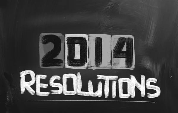 2014 Resolutions Concept — Stock Photo, Image