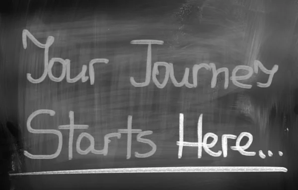 Your Journey Starts Here Concept — Stock Photo, Image