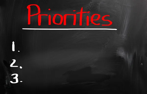 Concepto de prioridades —  Fotos de Stock