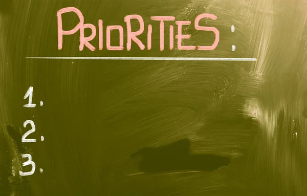 Concept des priorités — Photo