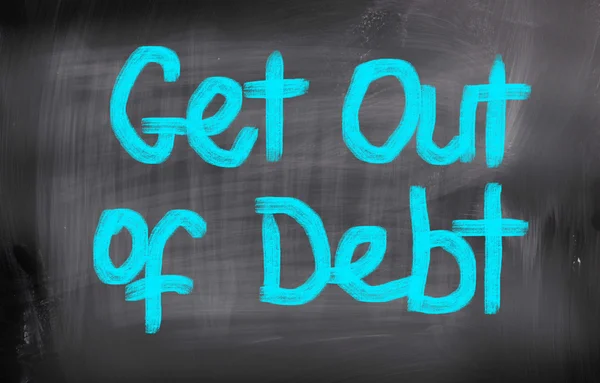 Get Out Of Debt Concept — Stock Photo, Image