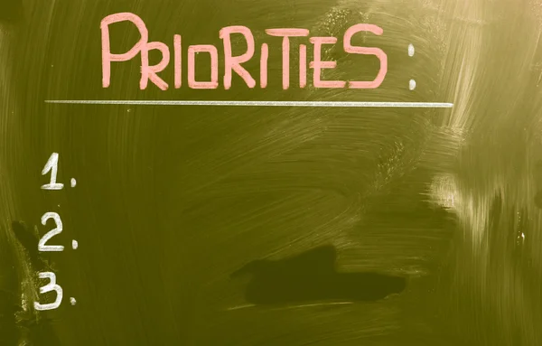 Priorities Concept — Stock Photo, Image