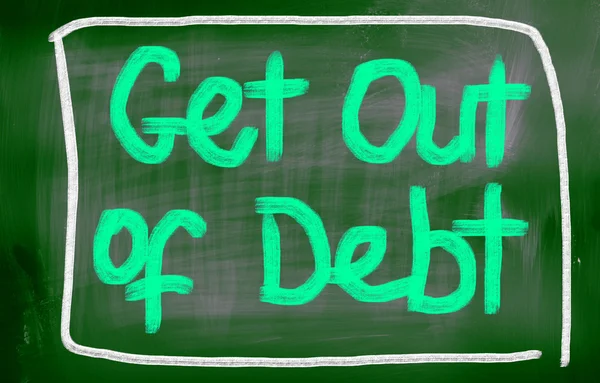 摆脱债务的概念 — 图库照片