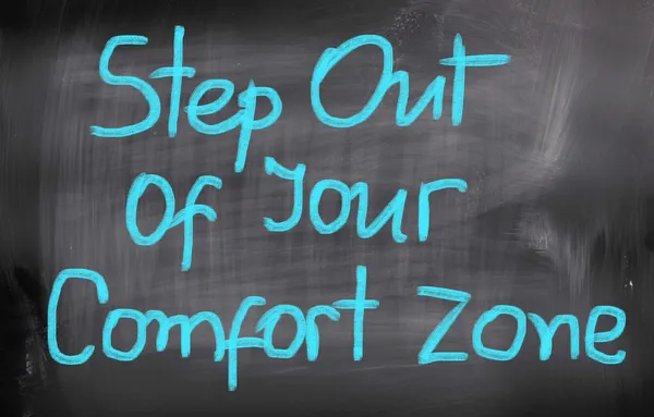 Step Out Of Your Comfort Zone Concept — Stock Photo, Image