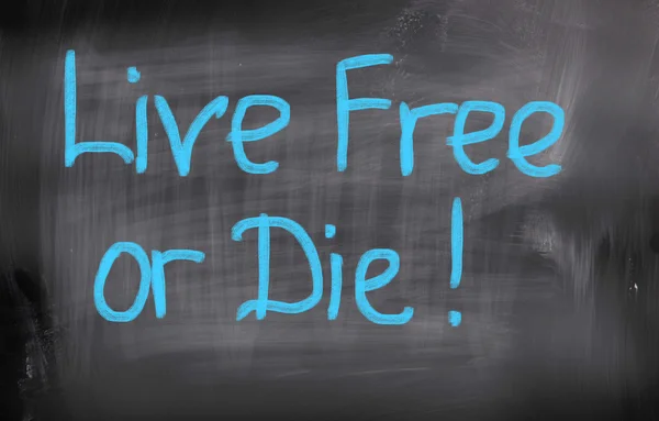 Live gratis of sterven concept — Stockfoto