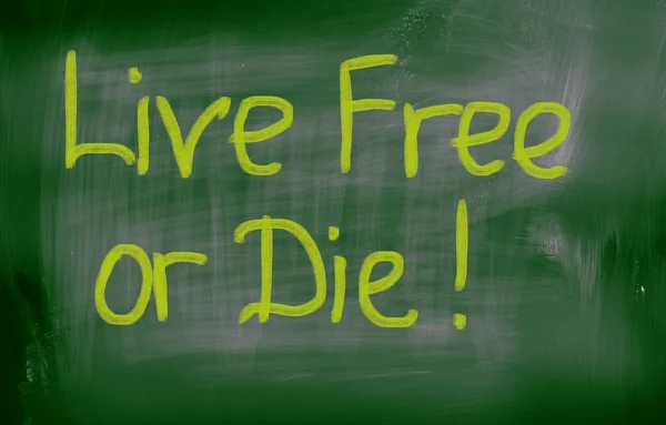 Live gratis of sterven concept — Stockfoto