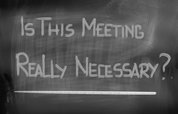 この会議本当に必要な概念です。 — ストック写真