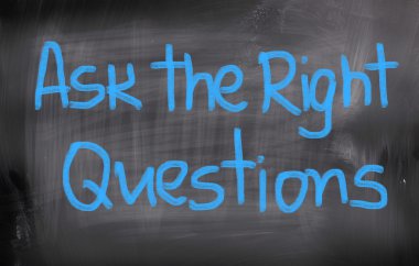 Ask The Right Questions Concept clipart