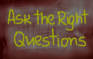 Ask The Right Questions Concept clipart
