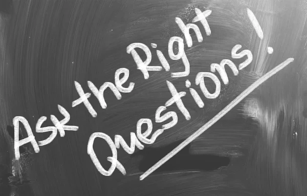 Ask The Right Questions Concept — Stock Photo, Image