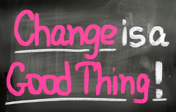 Change Is A Good Thing Concept — Stock Photo, Image