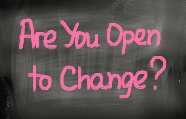 Are You Open To Change Concept — Stock Photo, Image