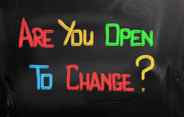 Are You Open To Change Concept — Stock Photo, Image