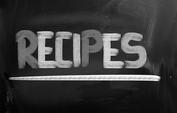 Recipes Concept — Stock Photo, Image