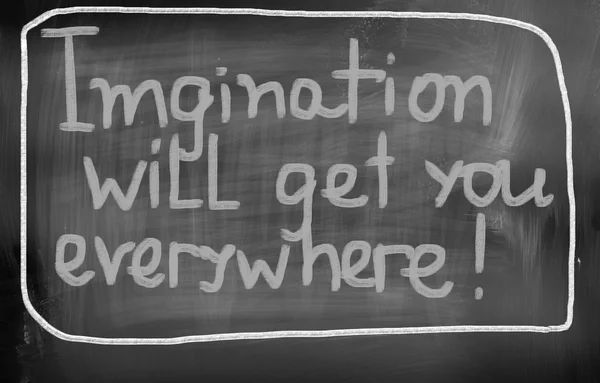 상상력을 얻을 것 이다 당신이 어디에 나 개념 — 스톡 사진