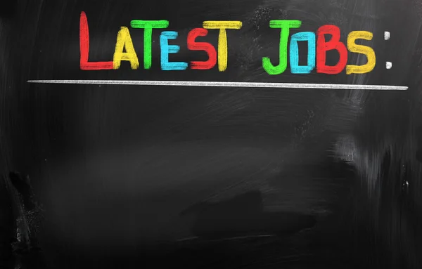 Latest Jobs Concept — Stock Photo, Image